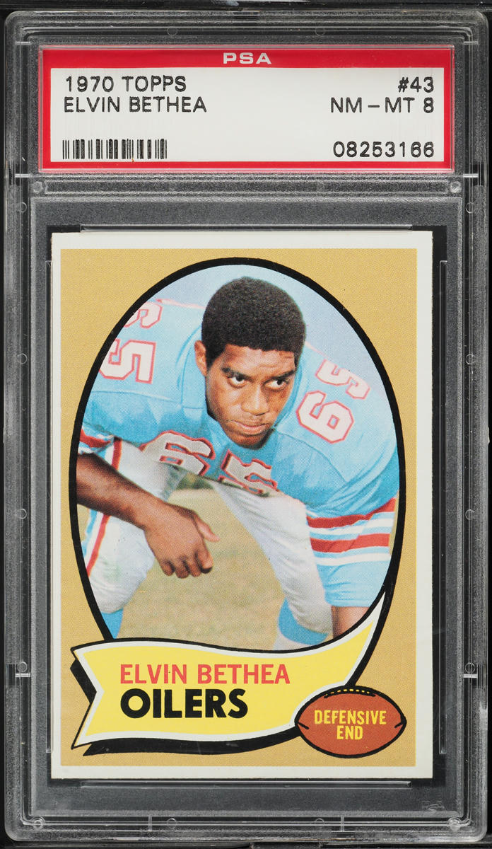 1970 Topps Football Elvin Bethea ROOKIE #43 PSA 8 NM-MT
