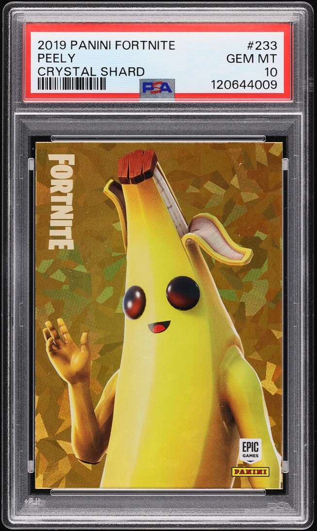 2019 Panini Fortnite Series 1 Crystal Shard Peely #233 PSA 10 GEM MINT