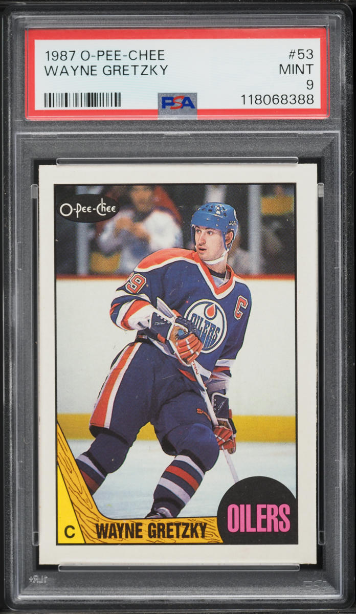 1987 O-Pee-Chee Hockey Wayne Gretzky #53 PSA 9 MINT