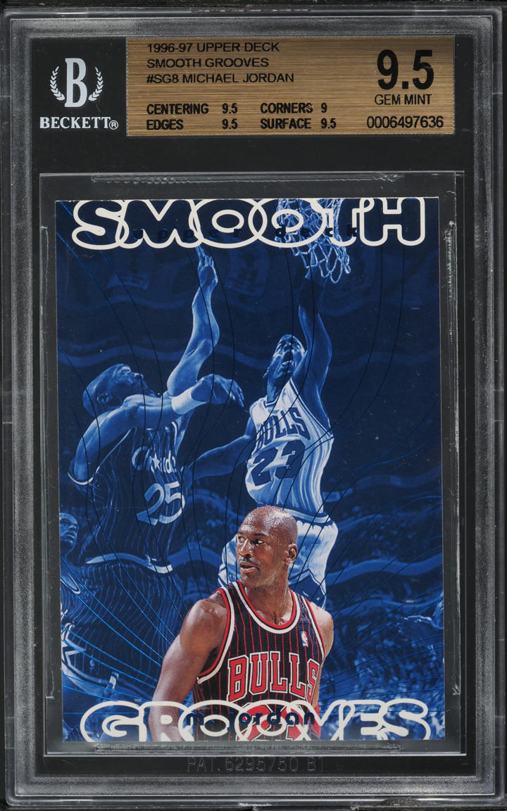 1996 Upper Deck Smooth Grooves Michael Jordan #SG8 BGS 9.5 GEM MINT