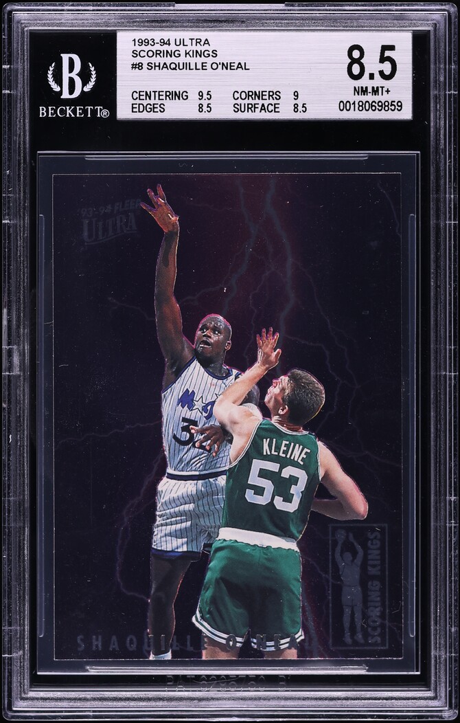 1993 Ultra Scoring Kings Shaquille O'Neal #8 BGS 8.5 NM-MT+