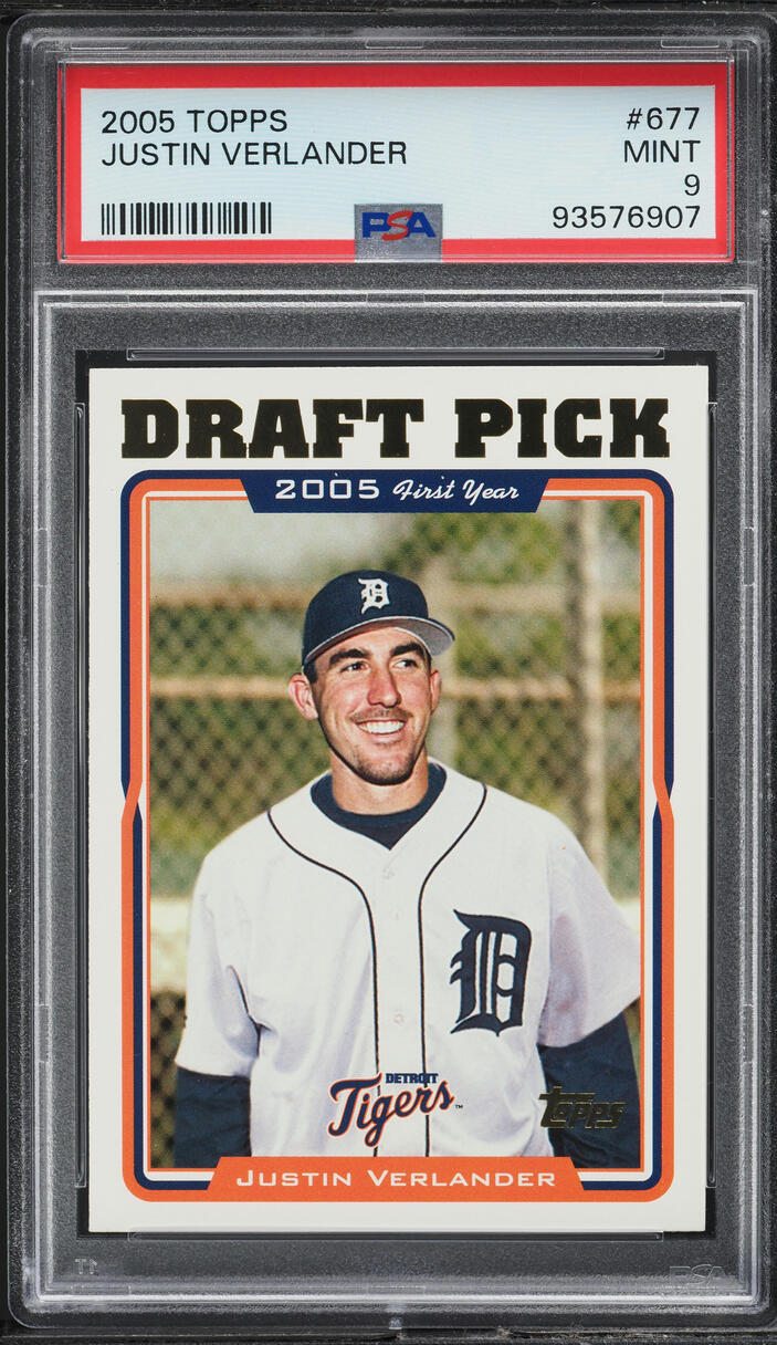 2005 Topps Justin Verlander PROSPECT #677 PSA 9 MINT