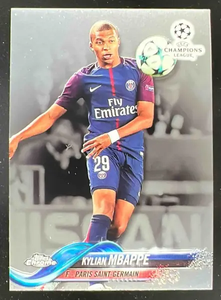 2017 Topps Chrome UEFA Champions League #41 Kylian Mbappe