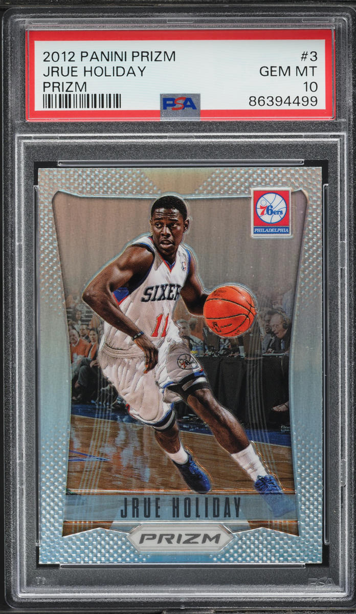 2012 Panini Prizm Silver Jrue Holiday #3 PSA 10 GEM MINT