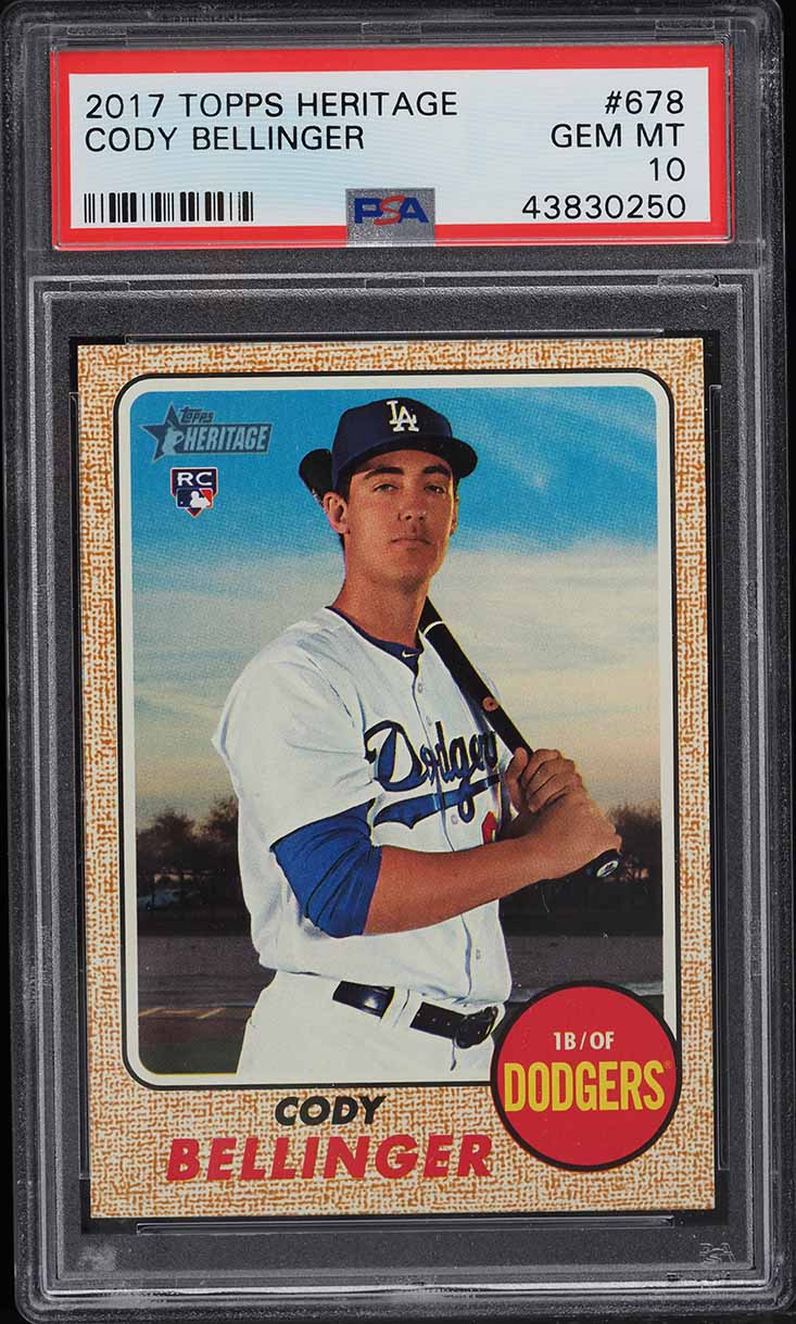 2017 Topps Heritage Cody Bellinger ROOKIE #678 PSA 10 GEM MINT