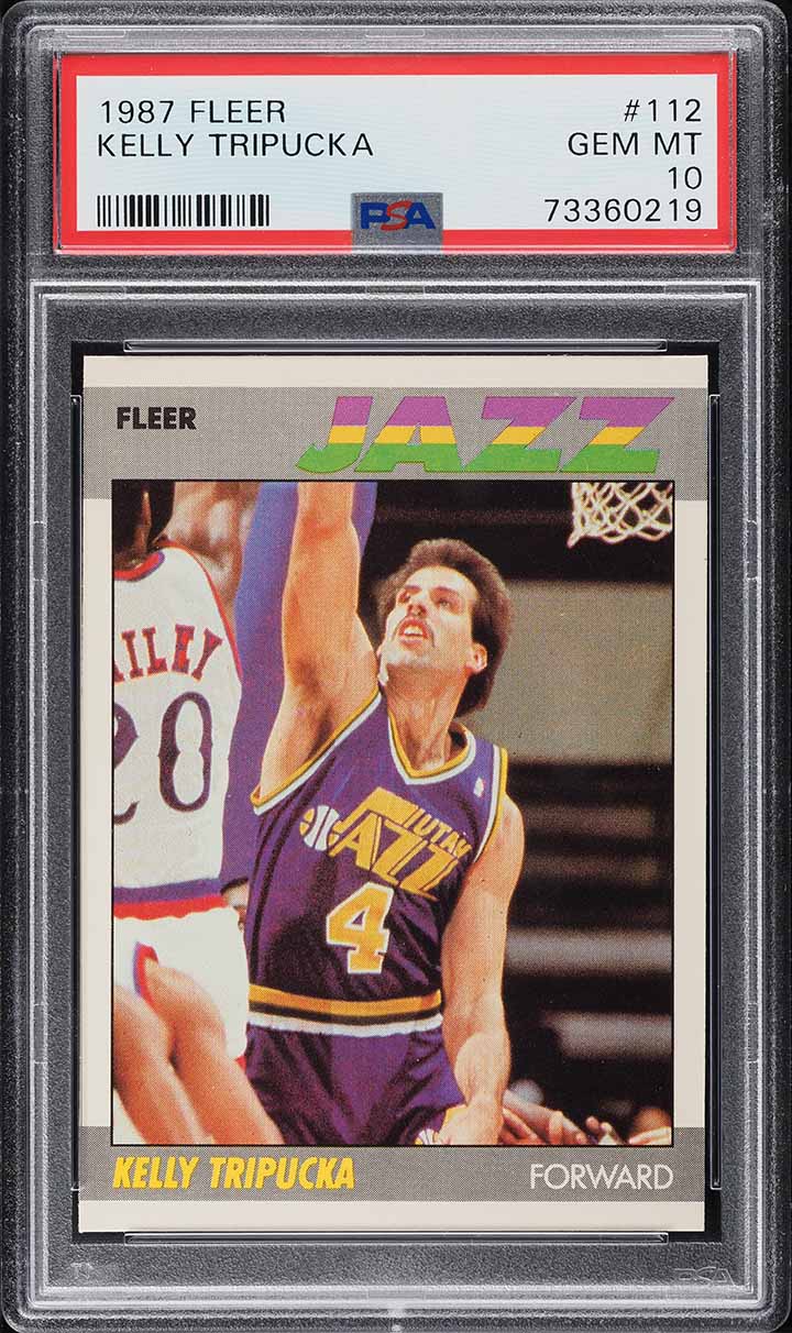 1987 Fleer Basketball Kelly Tripucka #112 PSA 10 GEM MINT
