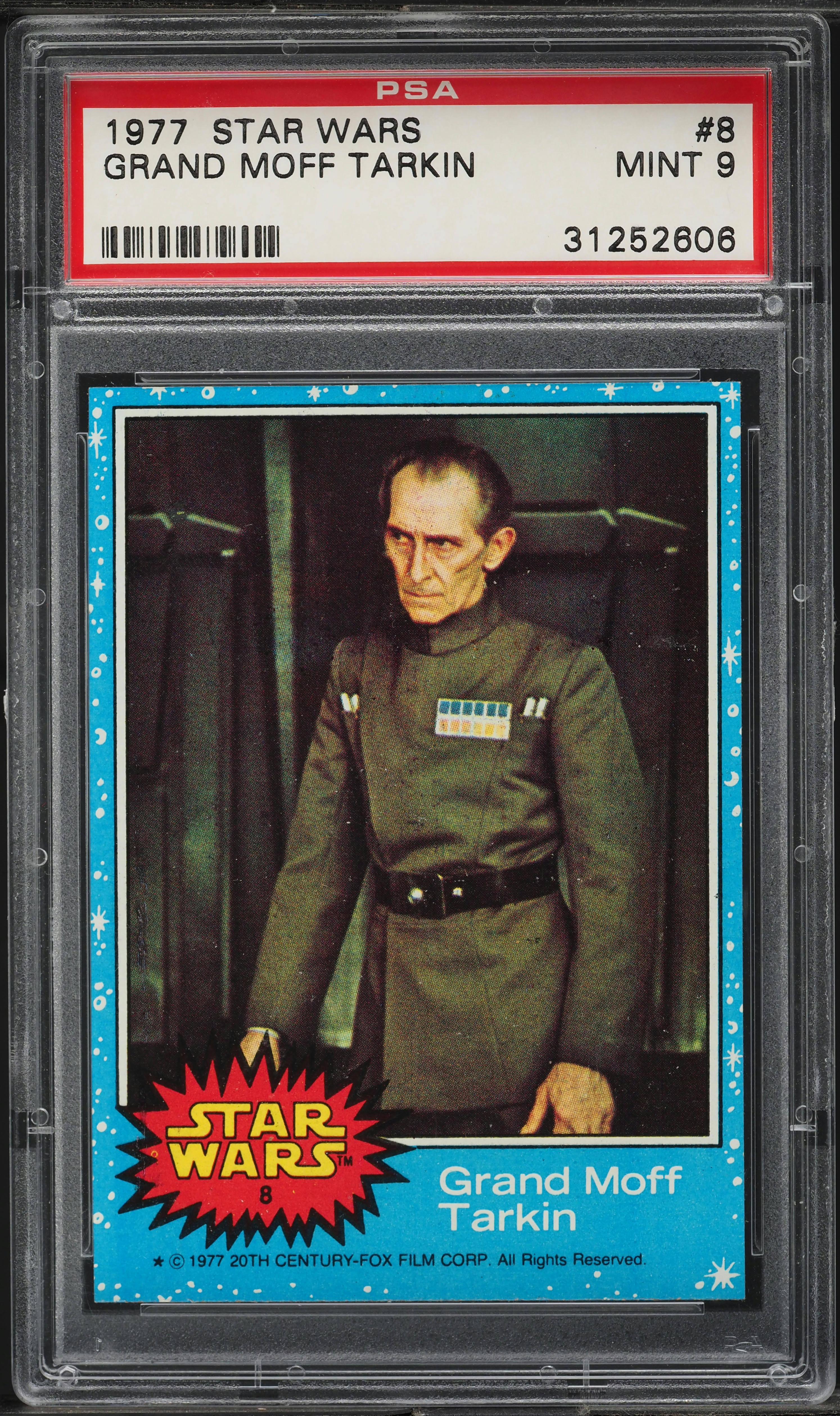 1977 Topps Star Wars Grand Moff Tarkin #8 PSA 9 MINT