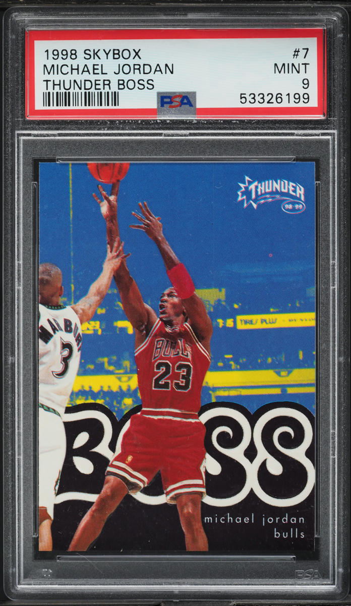 1998 Skybox Thunder Boss Michael Jordan #7 PSA 9 MINT