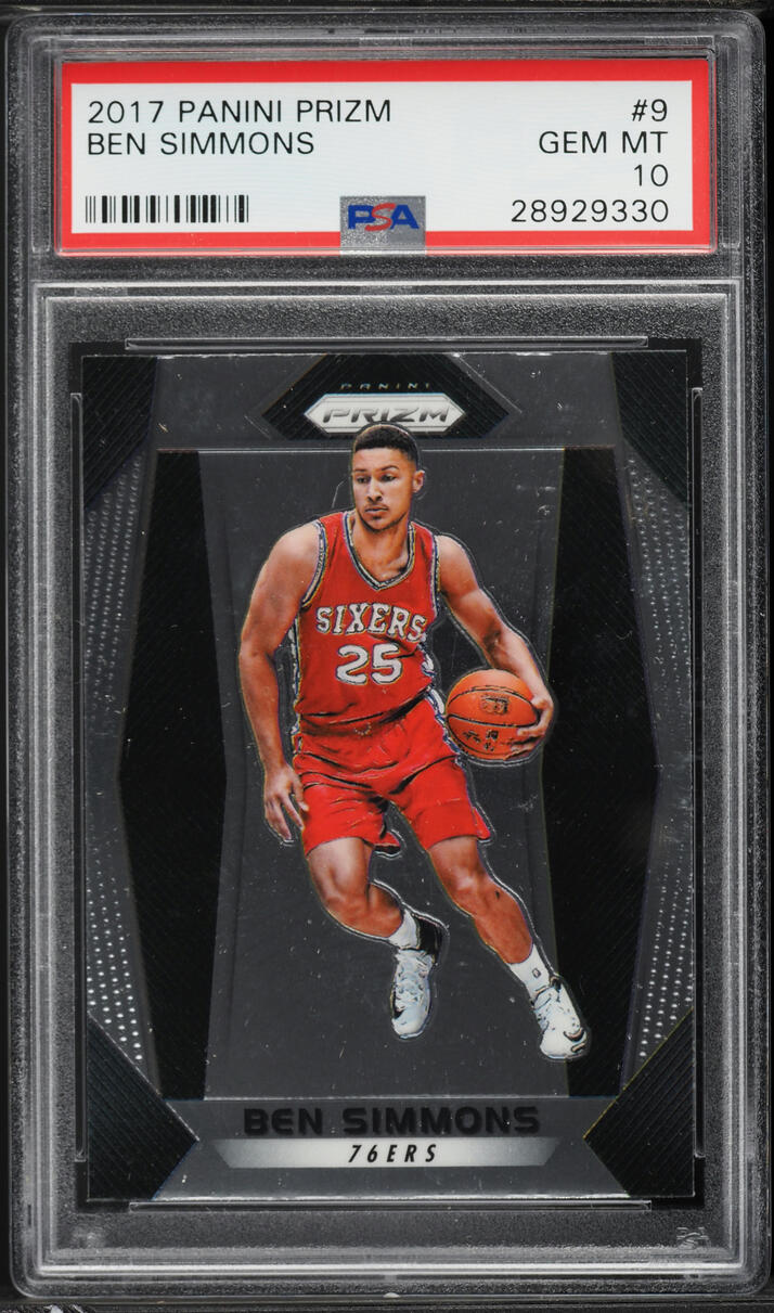 2017 Panini Prizm Ben Simmons #9 PSA 10 GEM MINT