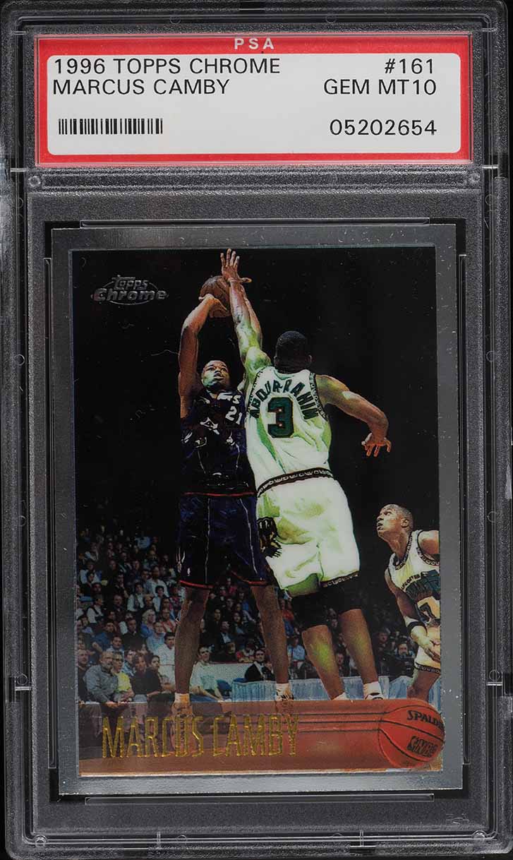 1996 Topps Chrome Marcus Camby ROOKIE #161 PSA 10 GEM MINT