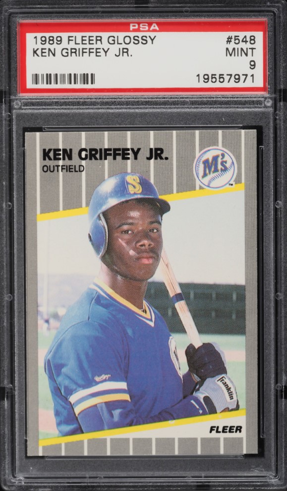1989 Fleer Glossy Ken Griffey Jr. ROOKIE #548 PSA 9 MINT