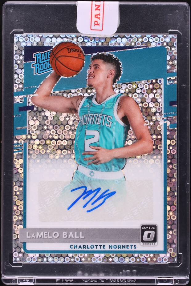 2020 Donruss Optic Fast Break Prizm LaMelo Ball ROOKIE AUTO #153