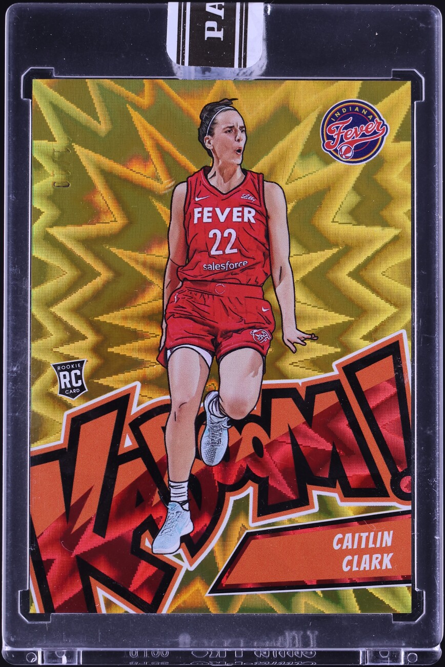 2024 Panini Royalty WNBA Kaboom! Gold Caitlin Clark ROOKIE 1/10 #1
