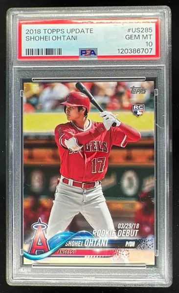 2018 Topps Update #US285 Shohei Ohtani RC PSA 10