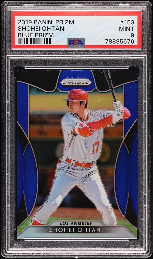 2019 Panini Prizm Blue Shohei Ohtani #153 PSA 9 MINT