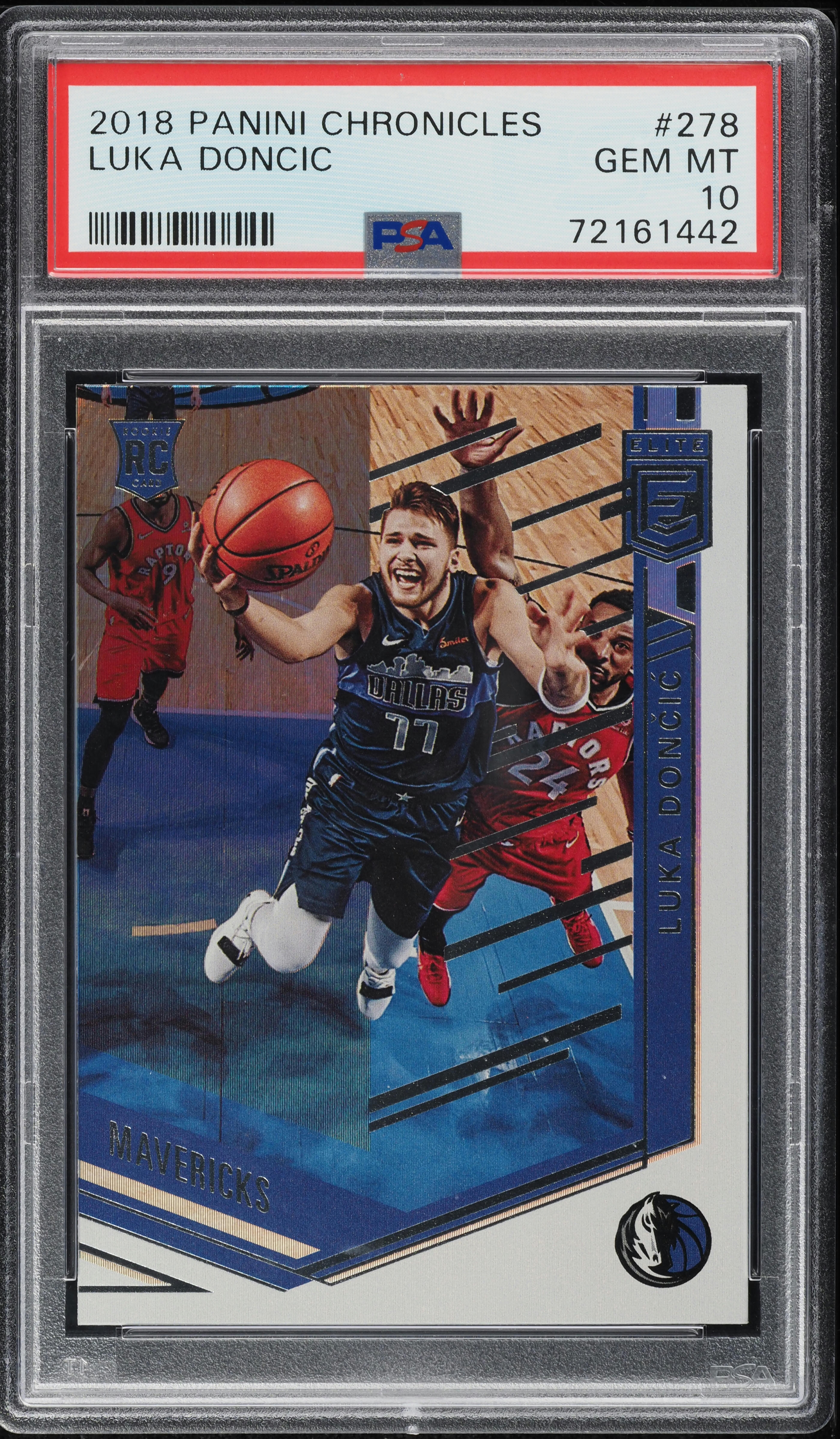 2018 Panini Chronicles Elite Luka Doncic ROOKIE #278 PSA 10 GEM MINT