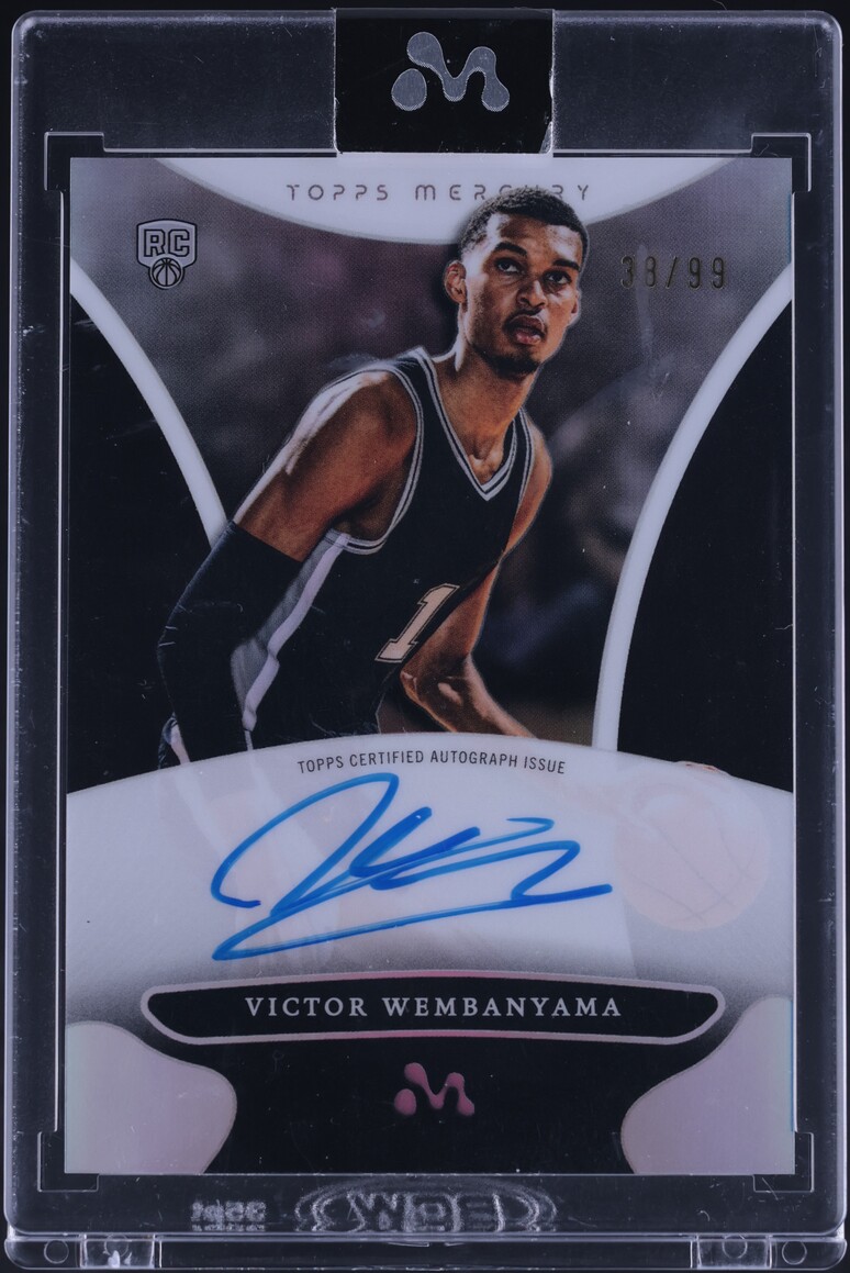 2023 Topps Mercury Refractor Victor Wembanyama ROOKIE AUTO /99 #WA-9