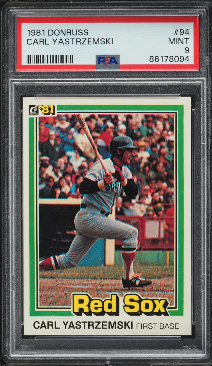 1981 Donruss Carl Yastrzemski #94 PSA 9 MINT
