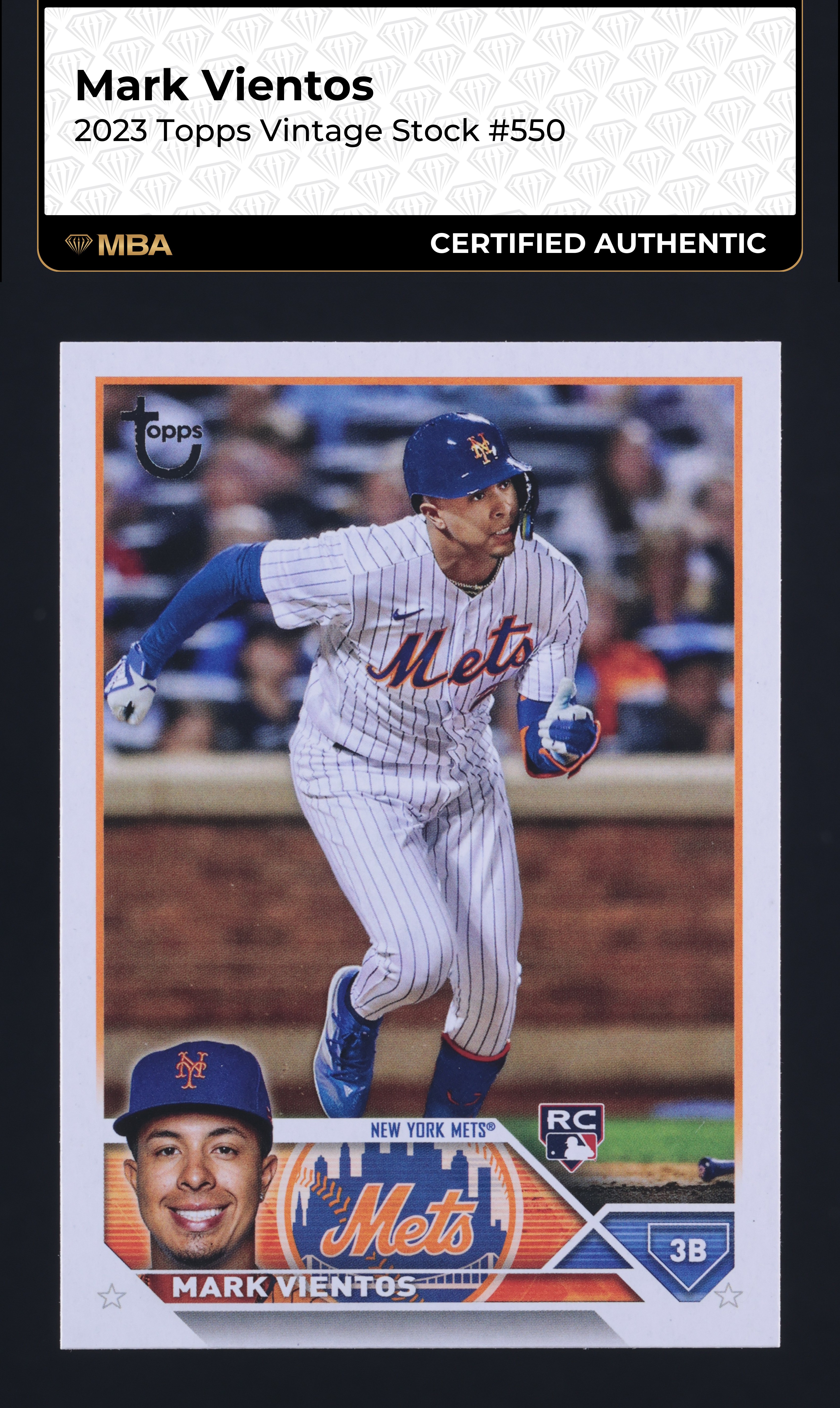 2023 Topps Vintage Stock Mark Vientos ROOKIE /99 #550 MBA AUTH