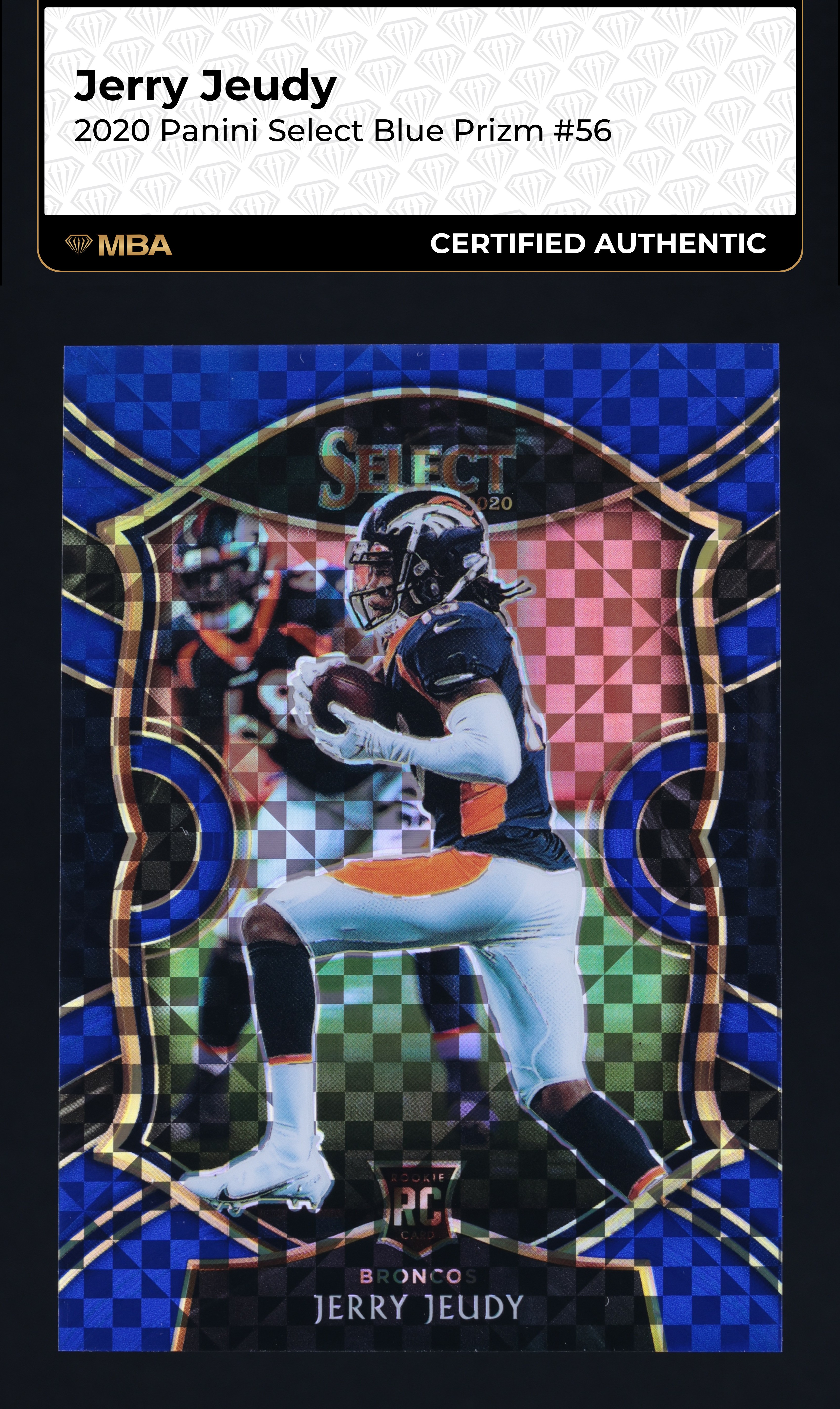 2020 Select Concourse Blue Prizm Jerry Jeudy ROOKIE /175 #56 MBA AUTH