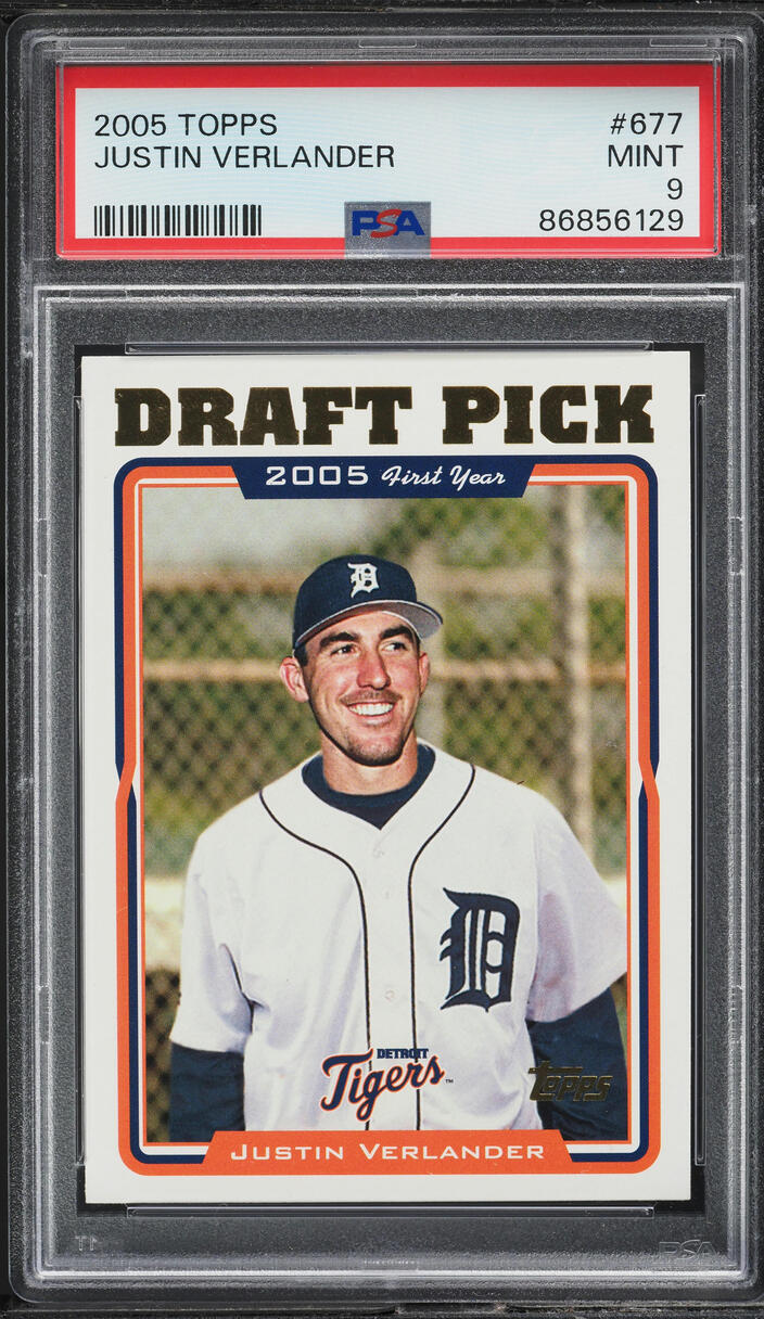 2005 Topps Justin Verlander PROSPECT #677 PSA 9 MINT