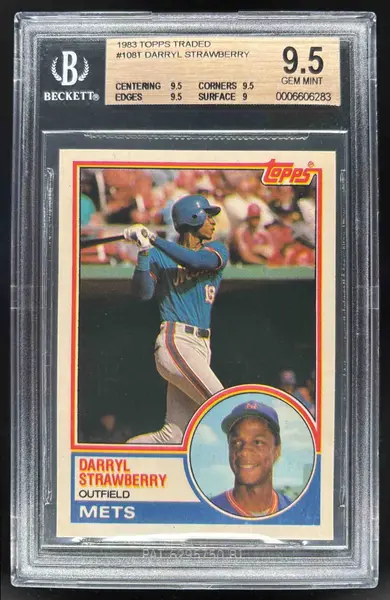 1983 Topps Traded #108T Darryl Strawberry RC BGS 9.5