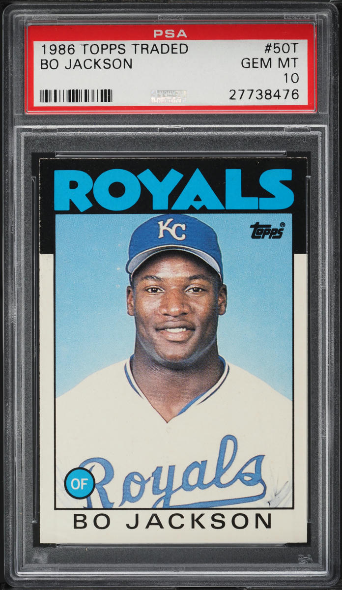 1986 Topps Traded Bo Jackson ROOKIE #50T PSA 10 GEM MINT