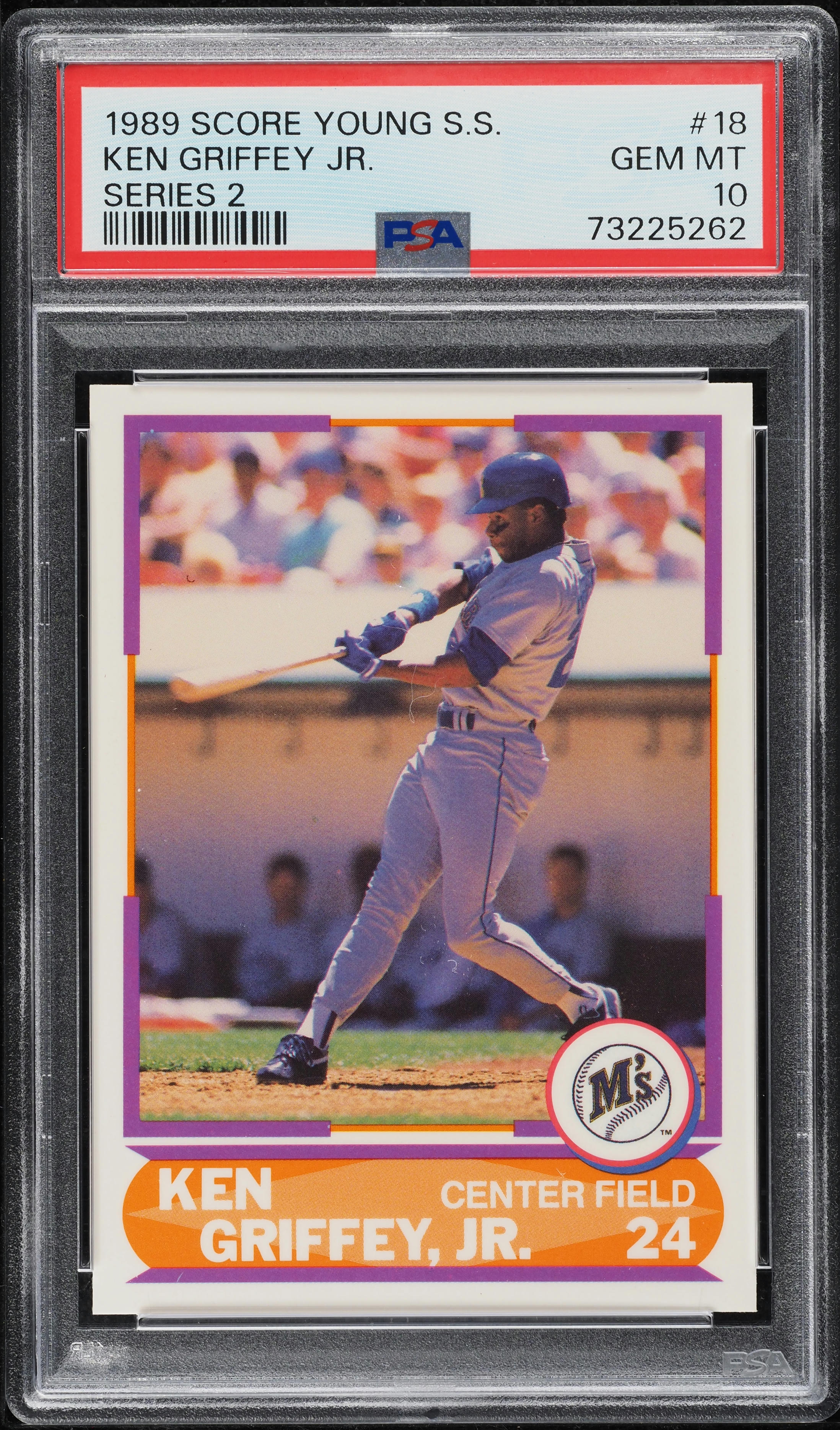 1989 Score Young Superstars Series 2 Ken Griffey Jr. ROOKIE #18 PSA 10 GEM MINT