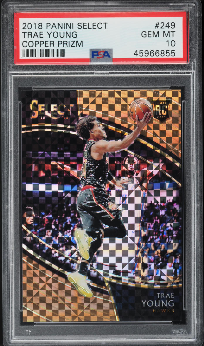 2018 Select Courtside Copper Prizm Trae Young ROOKIE /60 #249 PSA 10 GEM MINT