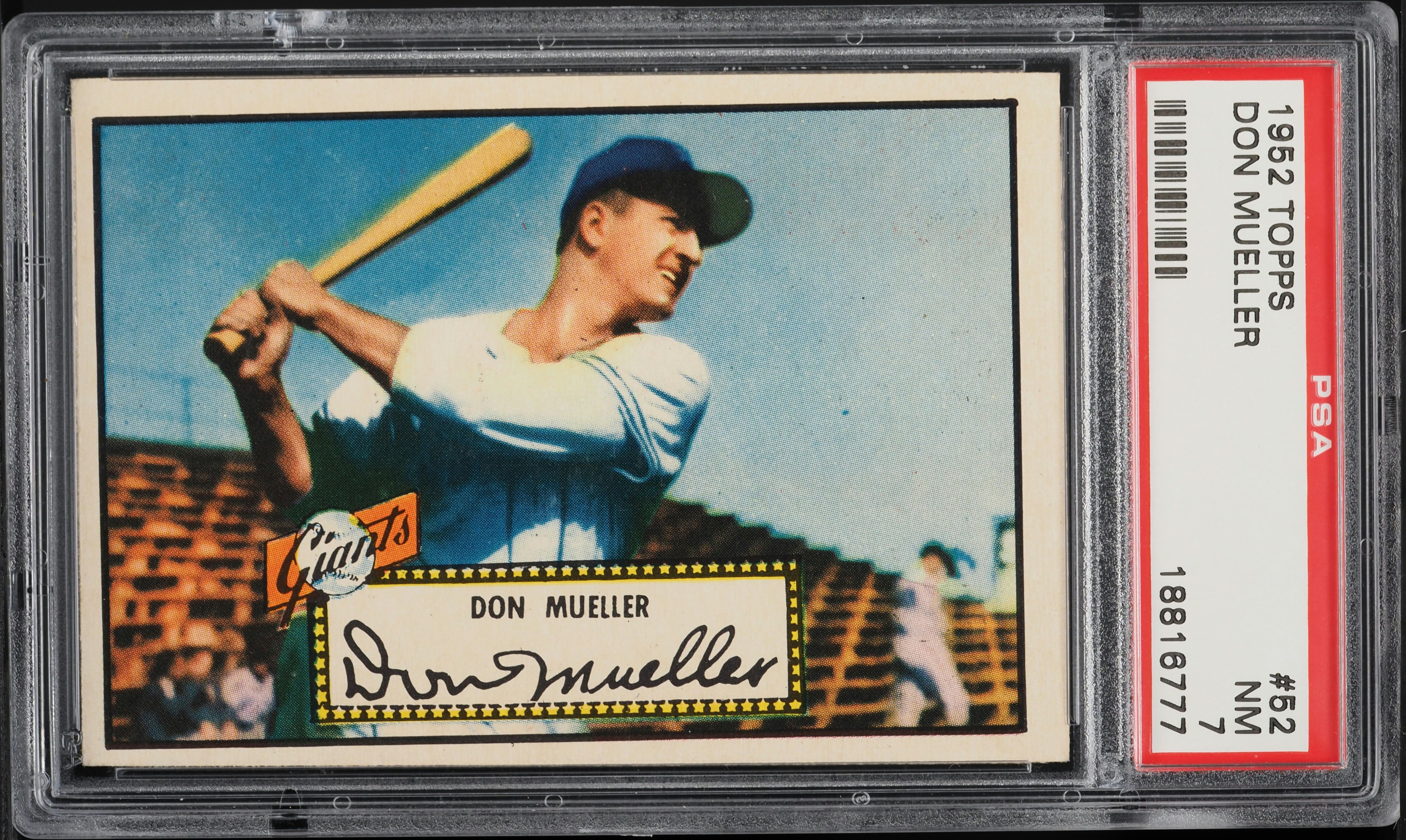 1952 Topps Don Mueller #52 PSA 7 NRMT
