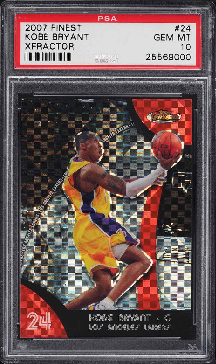 2007 Finest Xfractor Kobe Bryant 1/15 #24 PSA 10 GEM MINT