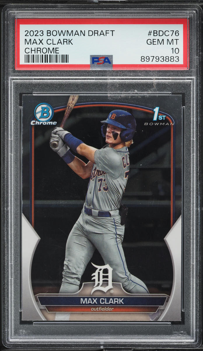 2023 Bowman Chrome Draft Max Clark PROSPECT #BDC-76 PSA 10 GEM MINT