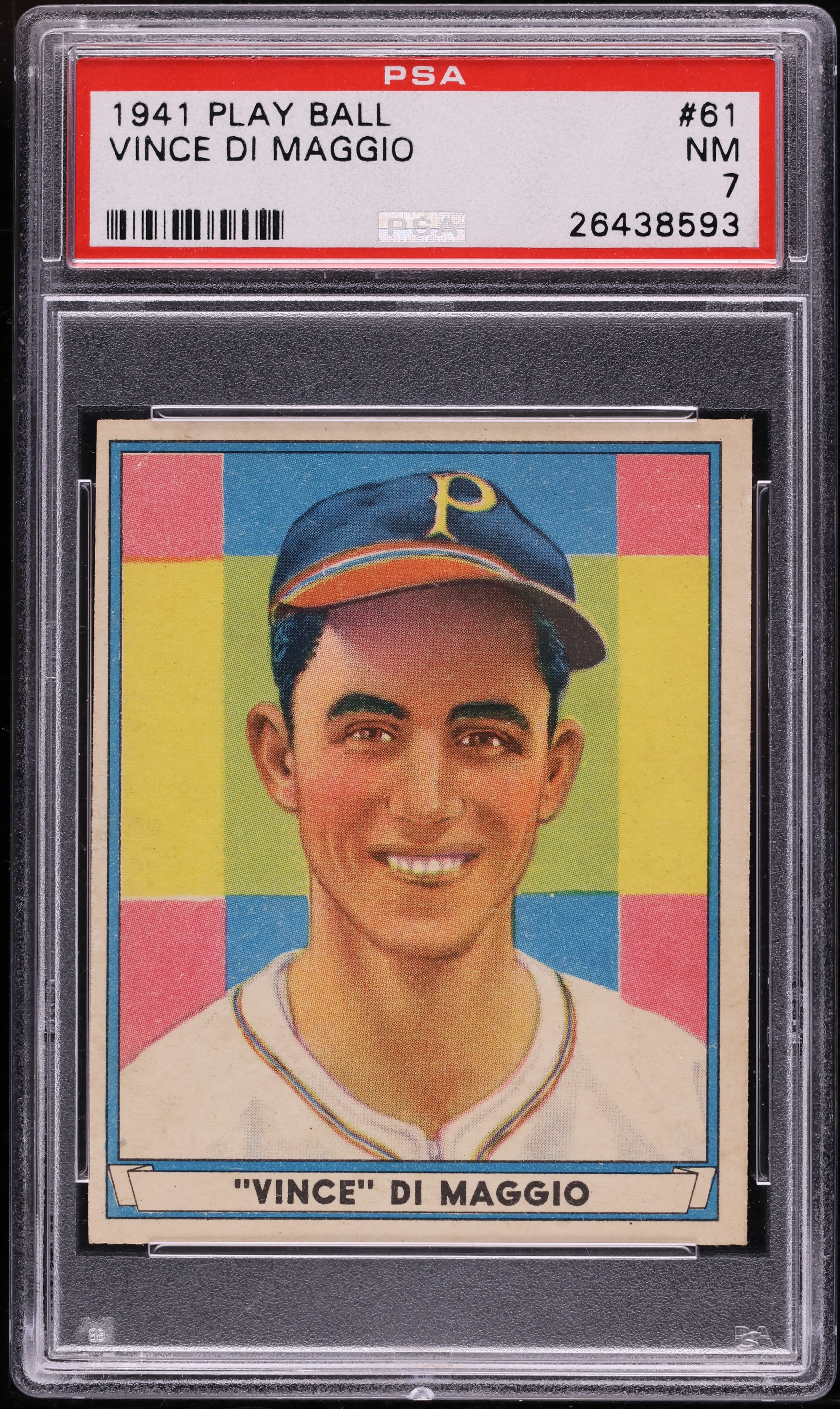 1941 Play Ball Vince DiMaggio #61 PSA 7 NRMT