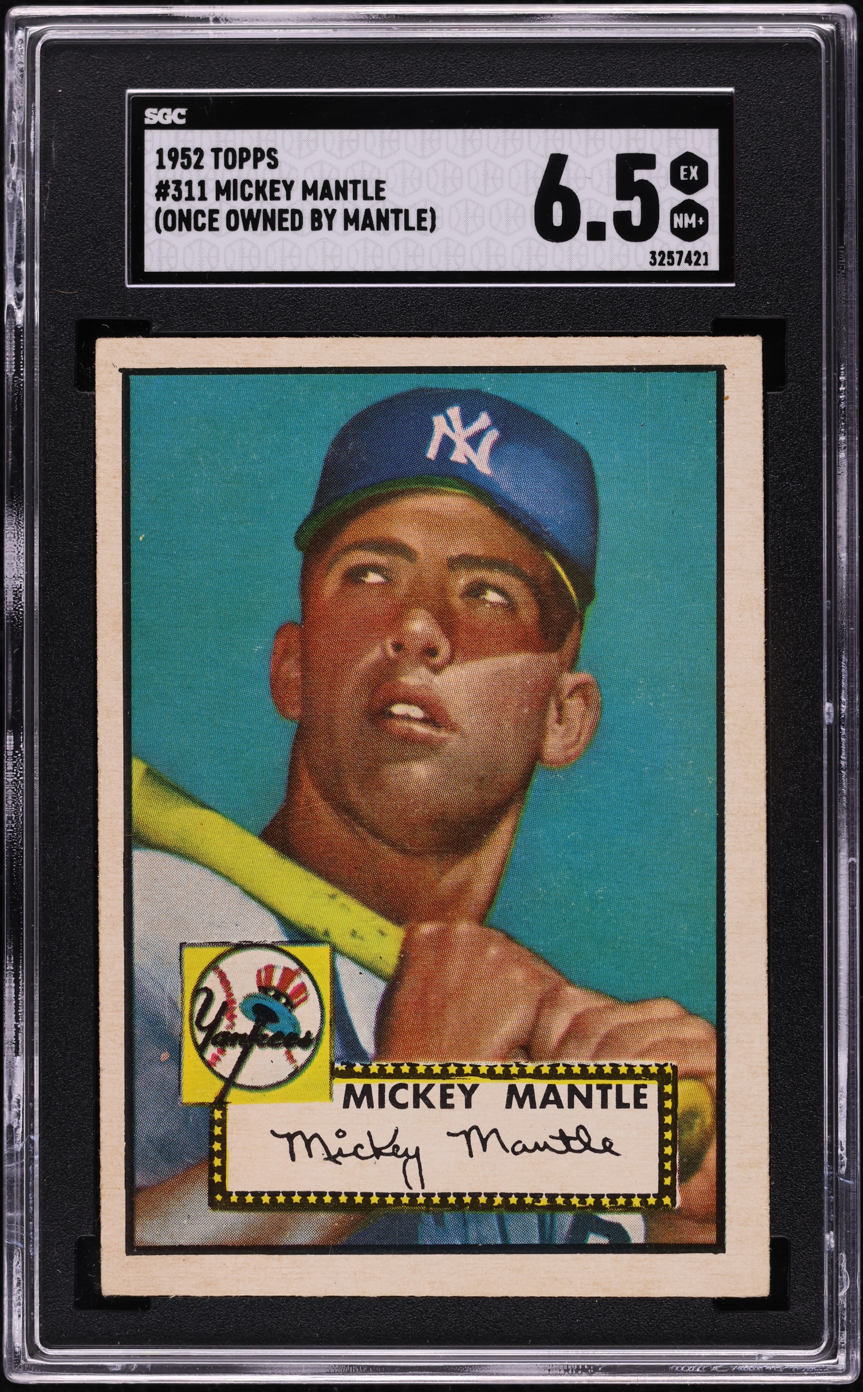 1952 Topps Mickey Mantle #311 SGC 6.5 EXMT+