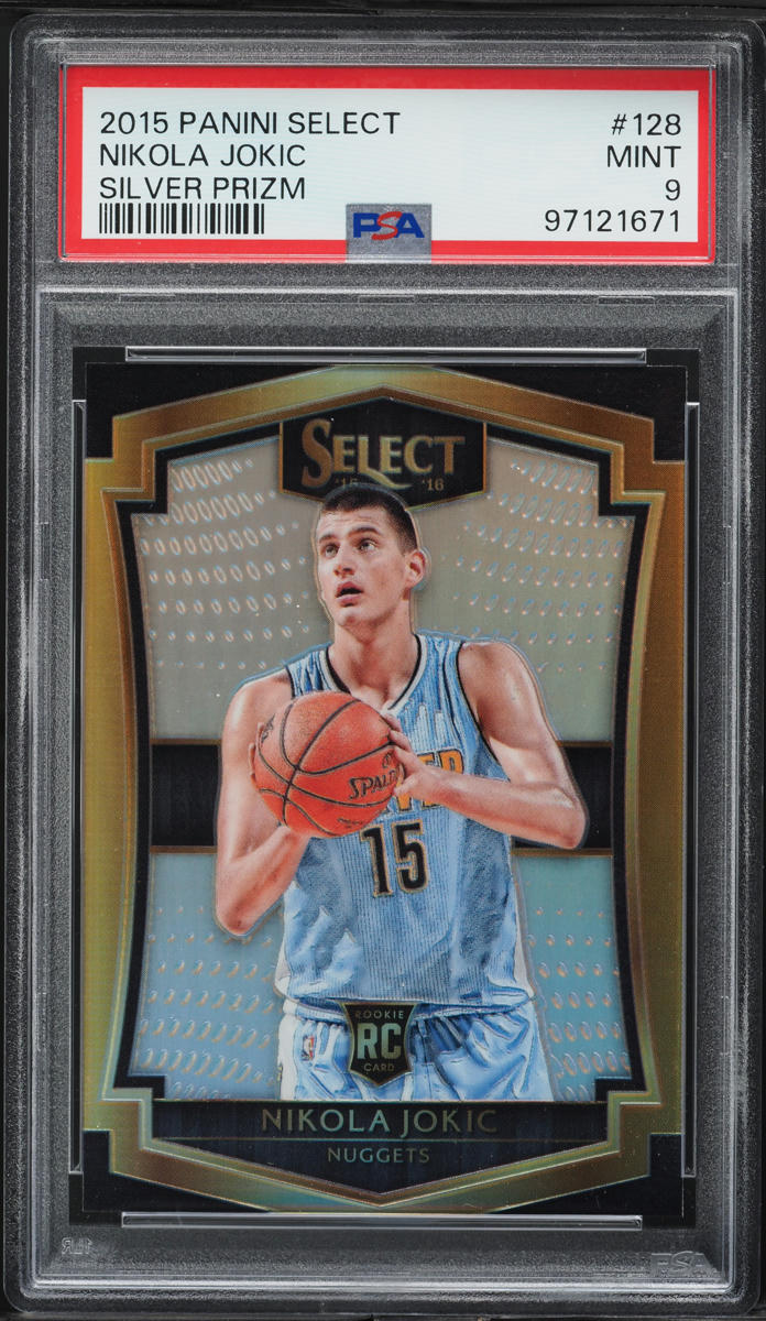 2015 Select Silver Prizm Nikola Jokic ROOKIE #128 PSA 9 MINT