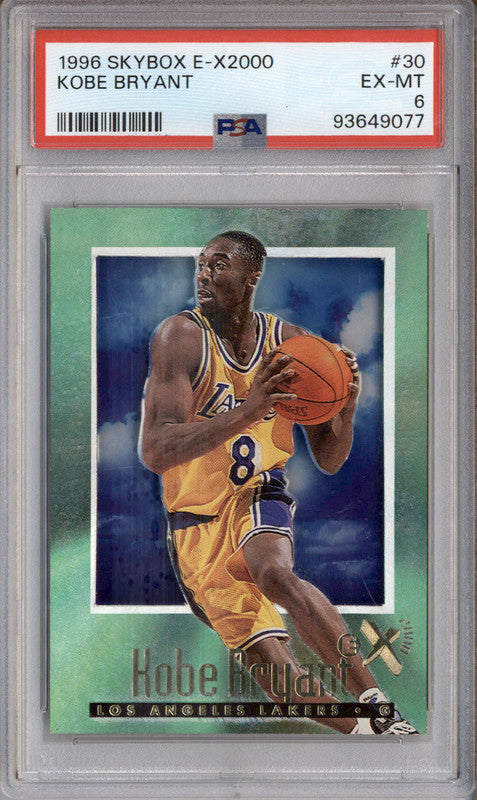 1996 E-X2000 #30 Kobe Bryant RC Rookie PSA 6