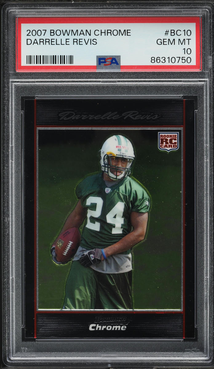 Darrelle Revis #BC10 2007 Bowman Chrome Football Basse Set