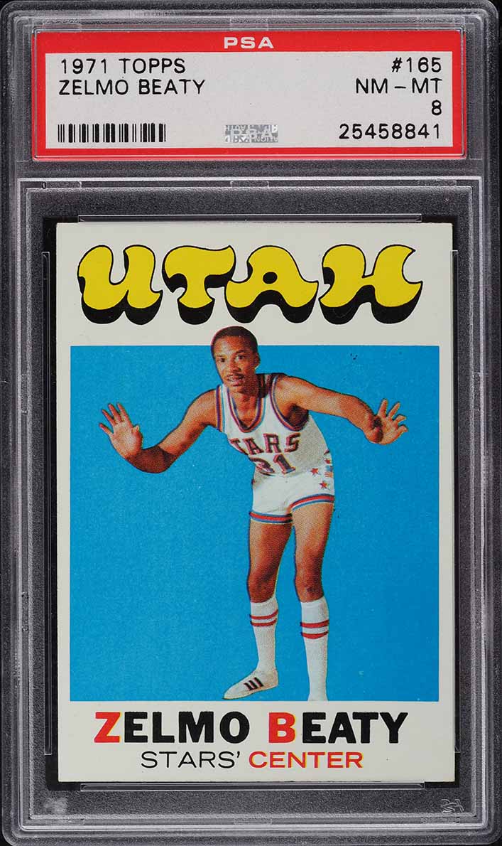 1971 Topps Basketball Zelmo Beaty ROOKIE #165 PSA 8 NM-MT