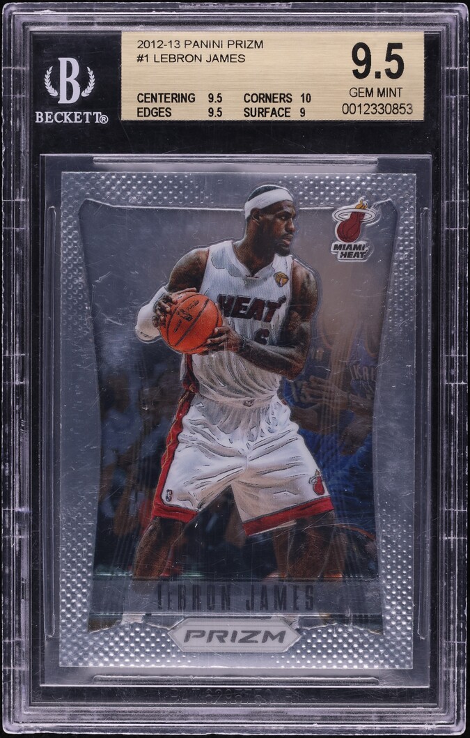 2012 Panini Prizm LeBron James #1 BGS 9.5 GEM MINT
