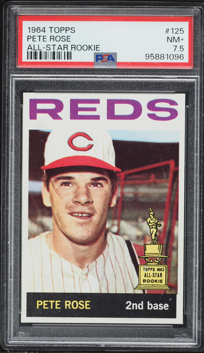1964 Topps Pete Rose ALL STAR ROOKIE #125 PSA 7.5 NRMT+