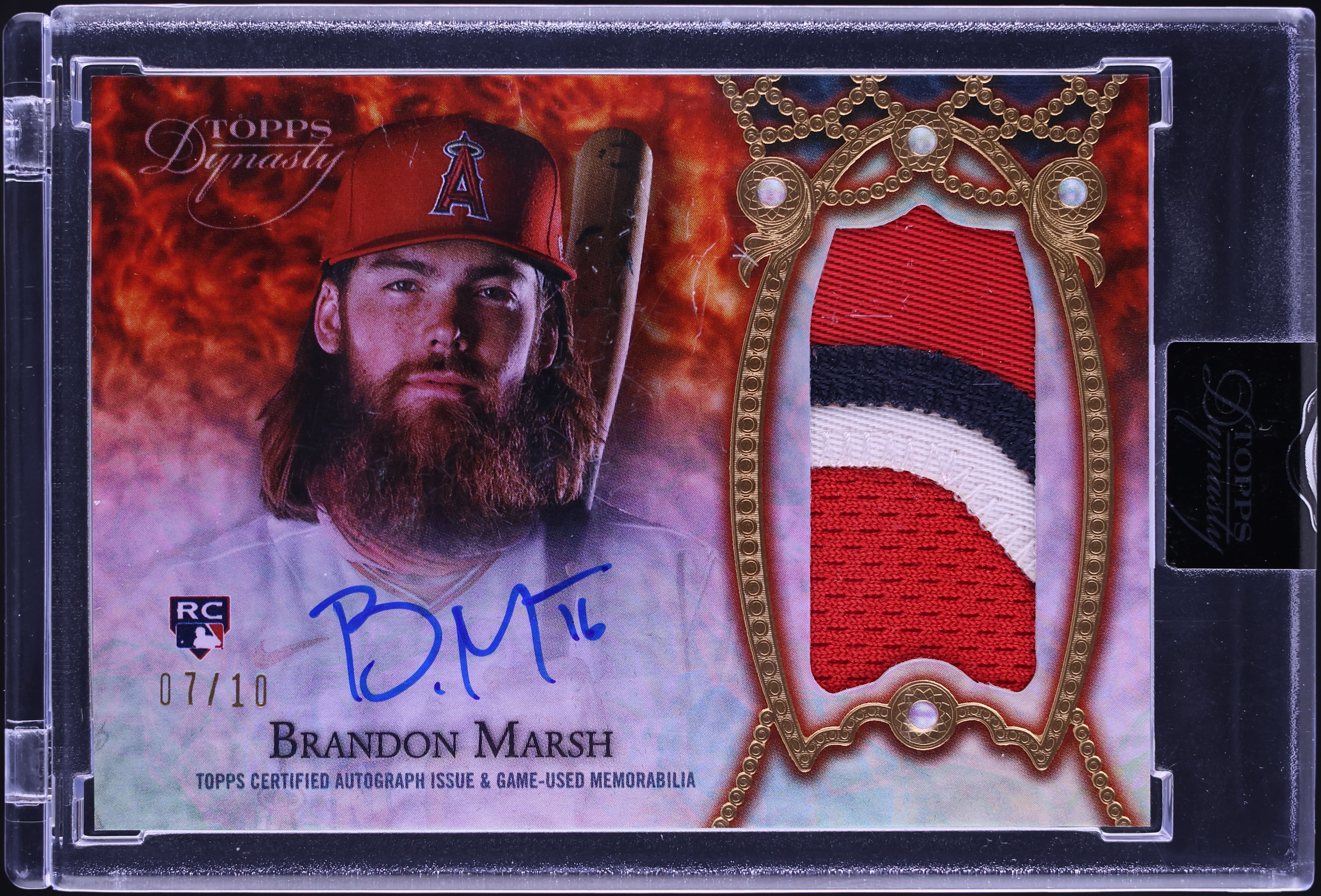 2022 Topps Dynasty Brandon Marsh ROOKIE PATCH AUTO /10 #DAP-BM1