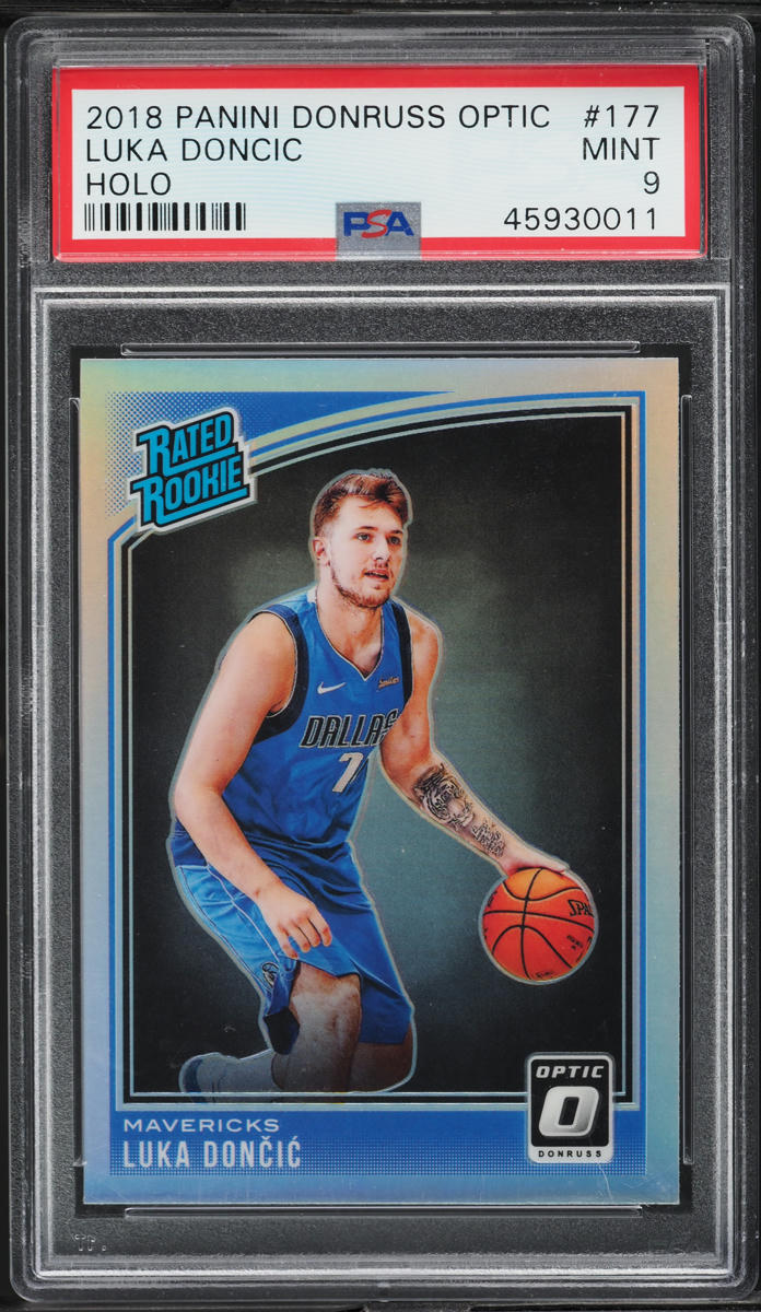 2018 Donruss Optic Holo Luka Doncic ROOKIE #177 PSA 9 MINT