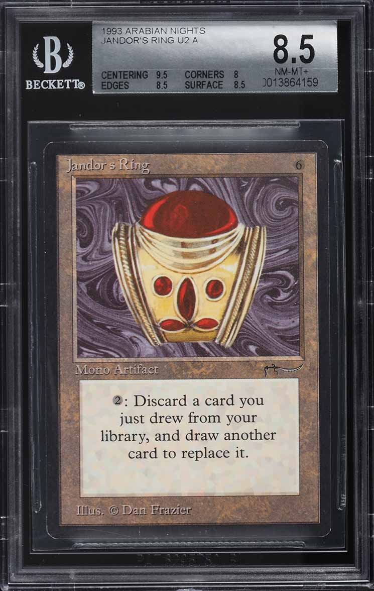 1993 Magic The Gathering MTG Arabian Nights Jandor's Ring U2 A BGS 8.5 NM-MT+