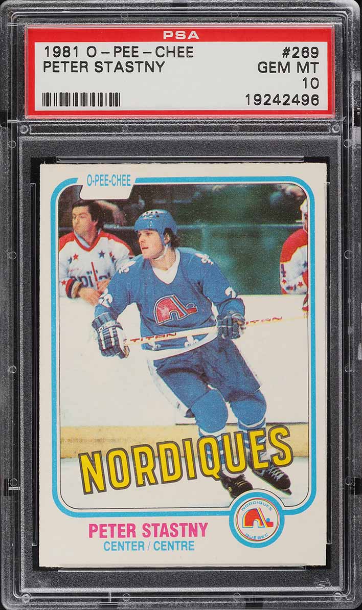 1981 O-Pee-Chee Hockey Peter Stastny ROOKIE #269 PSA 10 GEM MINT