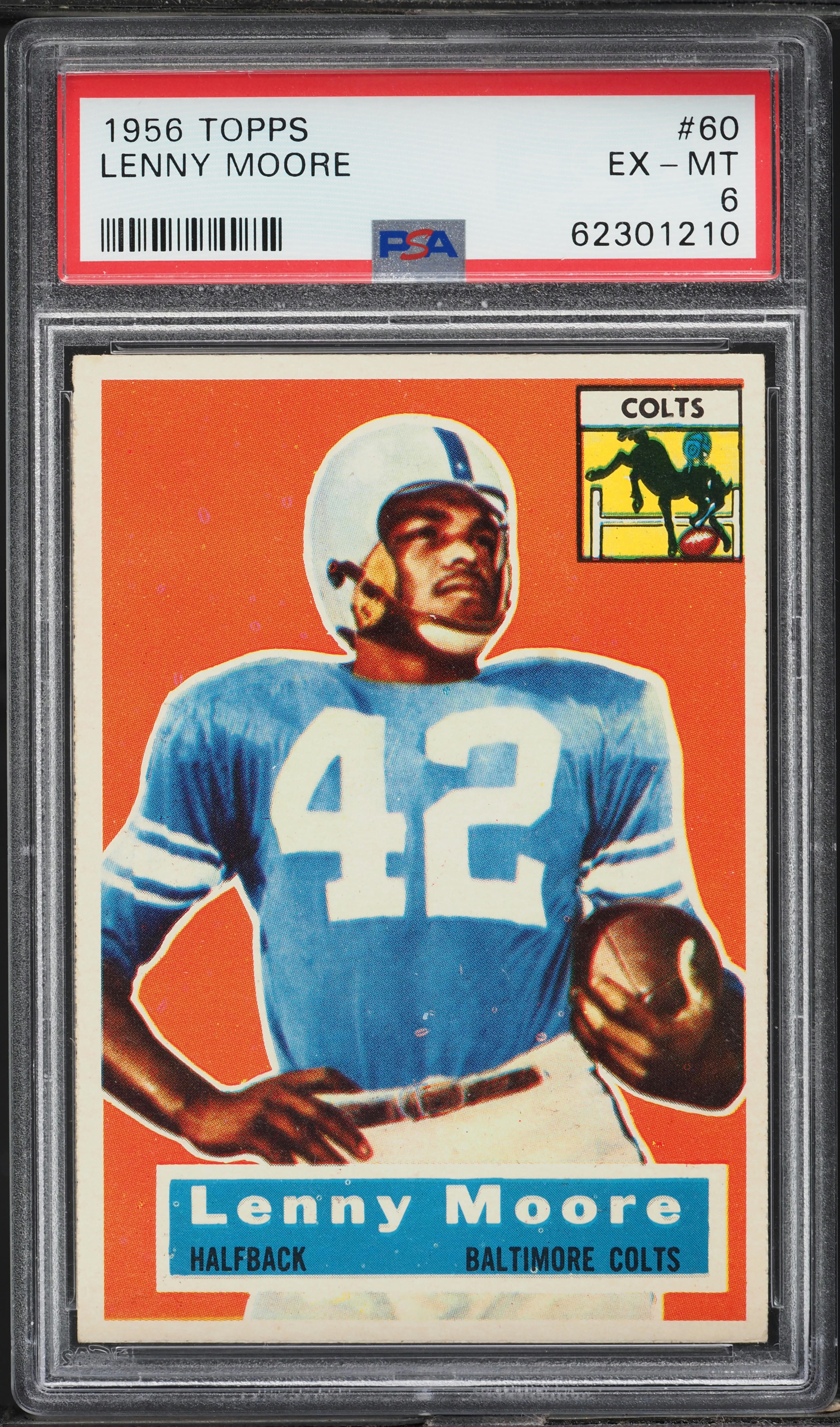 1956 Topps Football Lenny Moore ROOKIE #60 PSA 6 EXMT