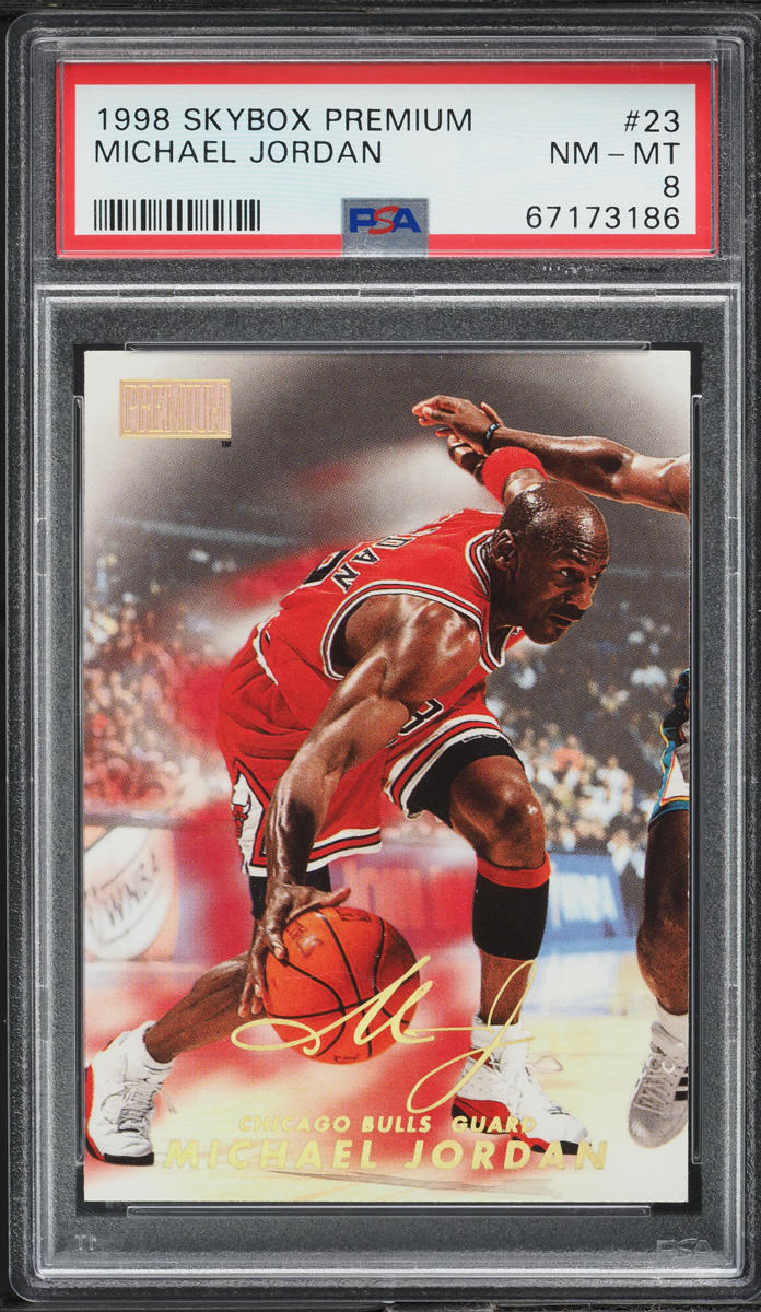 1998 Skybox Premium Michael Jordan #23 PSA 8 NM-MT