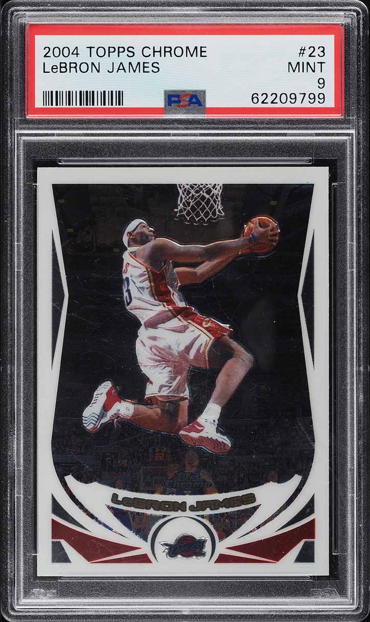 2004 Topps Chrome LeBron James #23 PSA 9 MINT