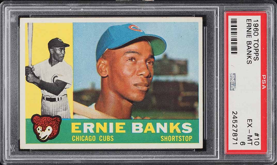 1960 Topps Ernie Banks #10 PSA 6 EXMT
