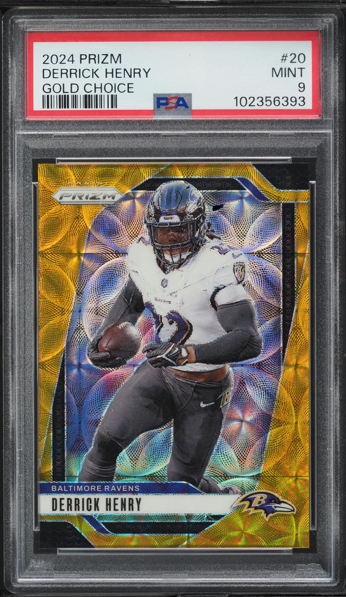 2024 Panini Prizm Gold Choice Derrick Henry /10 #20 PSA 9 MINT