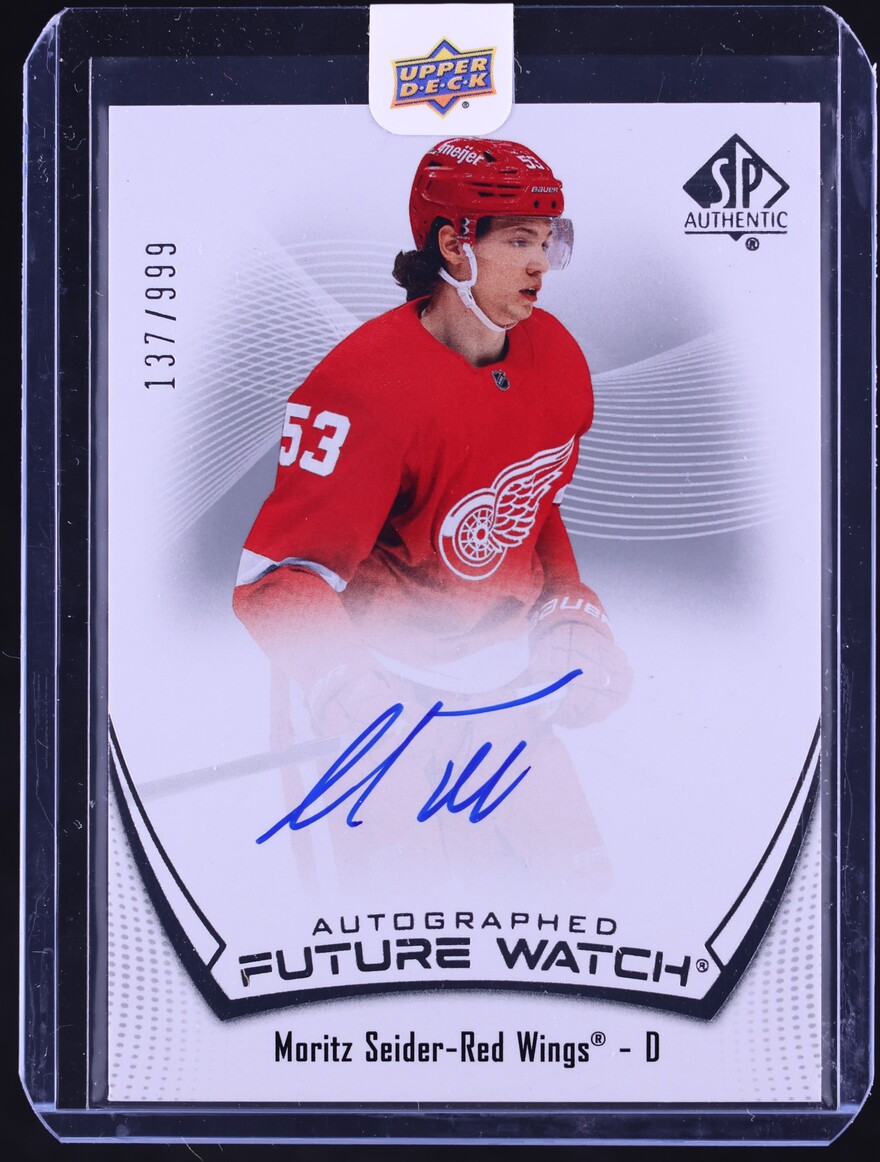 2021 SP Authentic Future Watch Moritz Seider ROOKIE AUTO /999 #135